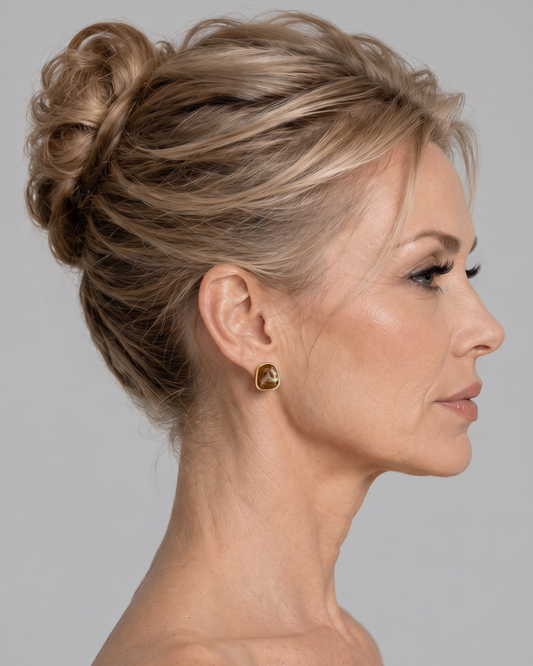 Pendientes Jaspe Dorado