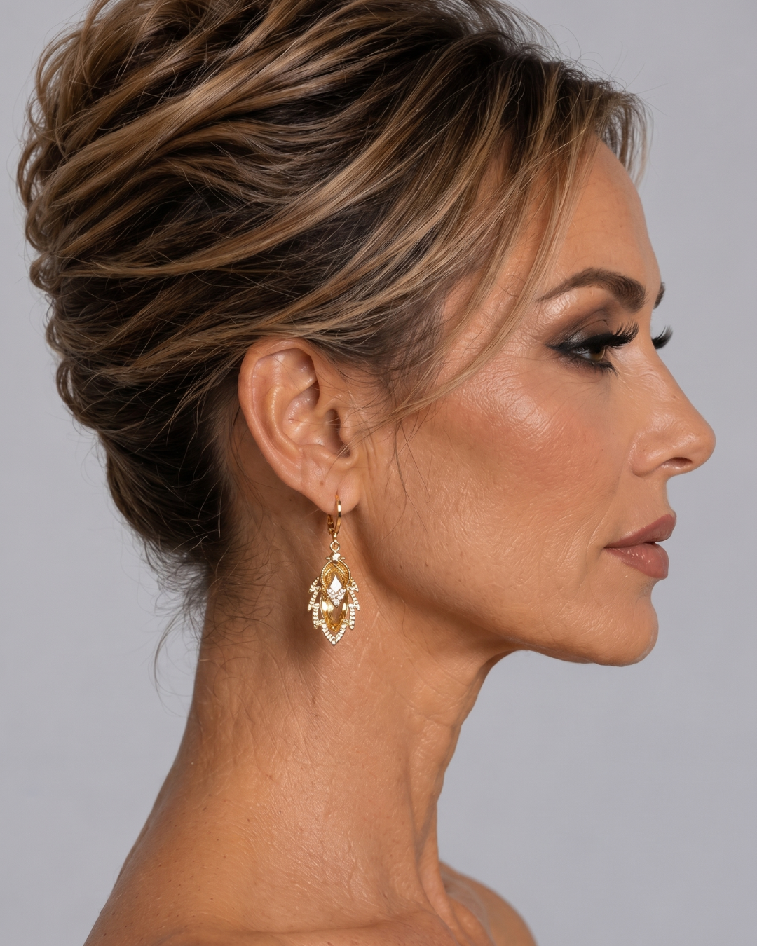 Pendientes Luna Dorada