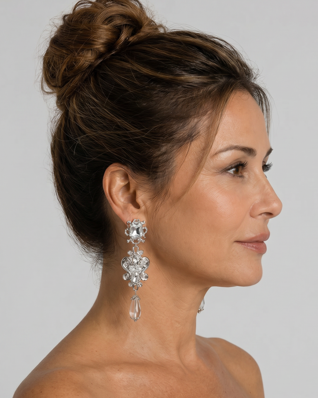 Pendientes Facetado Plata