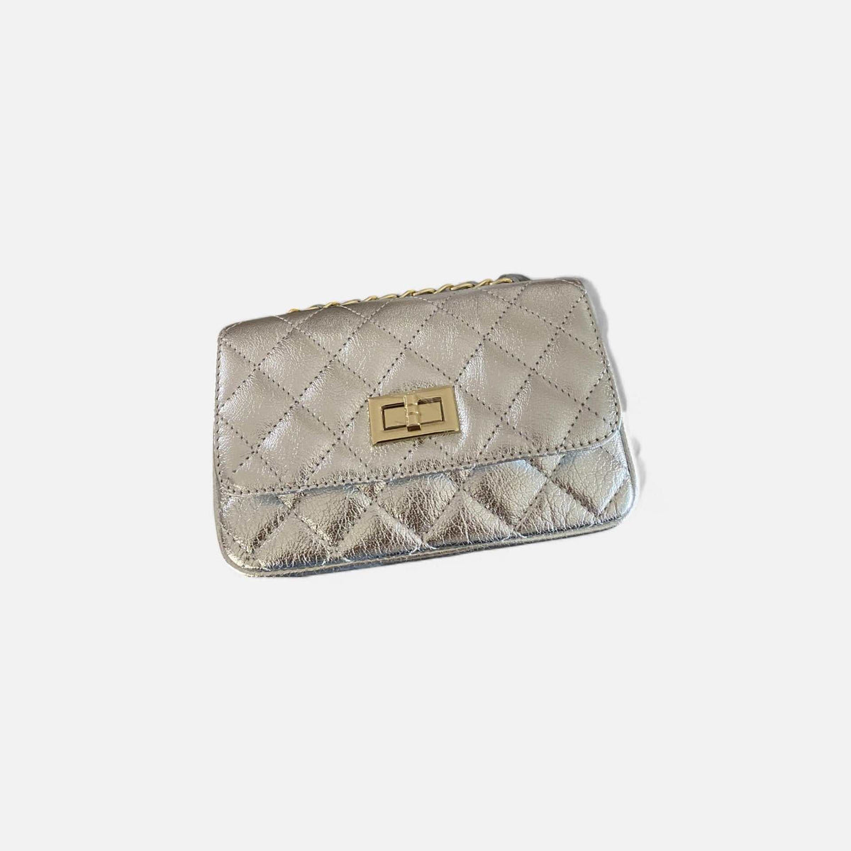 Bolso Rocío Dorado Acolchado