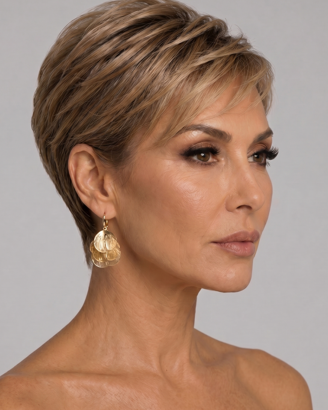 Pendientes Escama Dorada