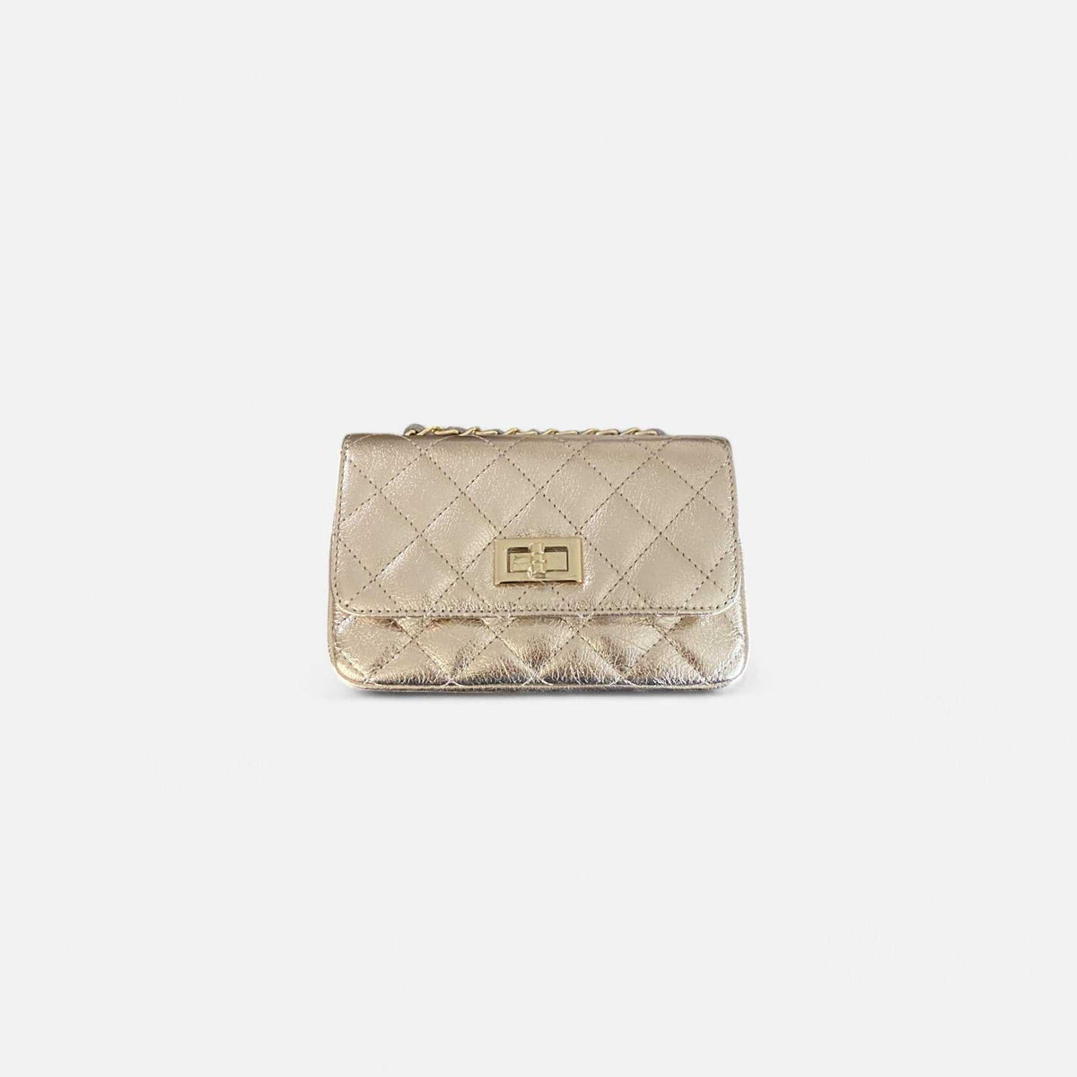 Bolso Rocío Dorado Acolchado