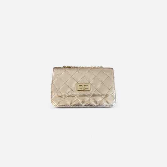 Bolso Rocío Dorado Acolchado