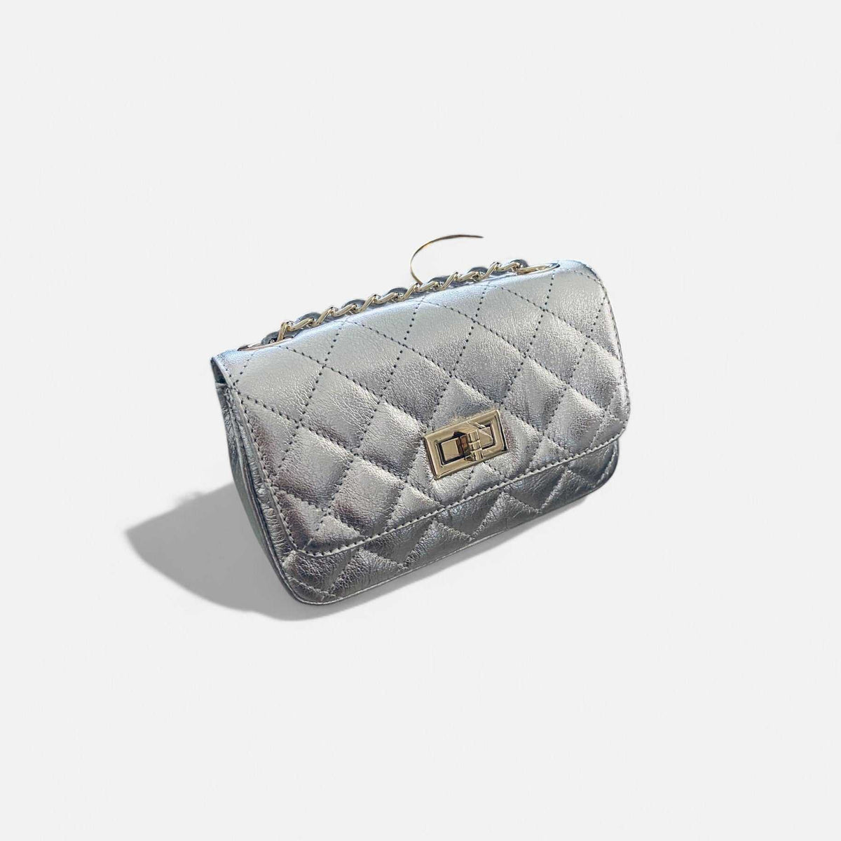 Bolso Rocío Plata Acolchado