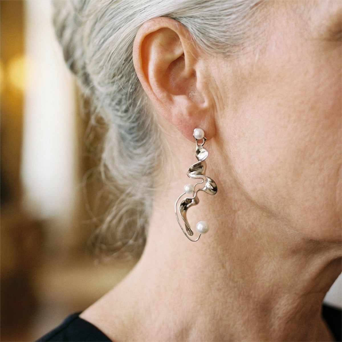 Pendientes Marisma Perla