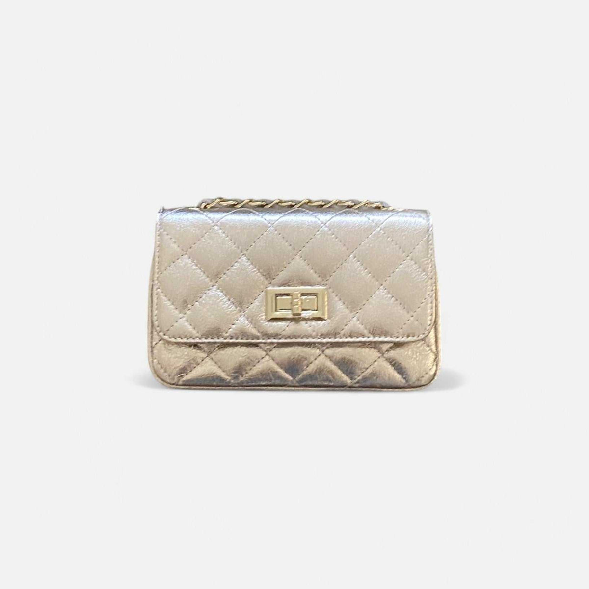 Bolso Rocío Dorado Acolchado