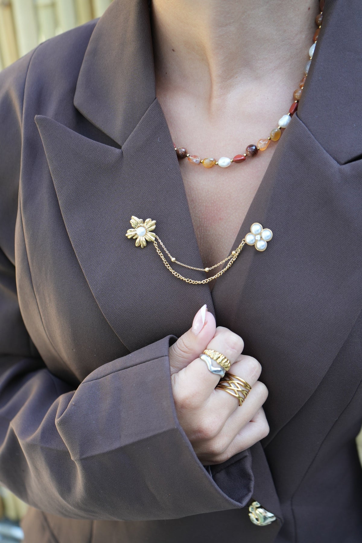 Broche Arcilla de Laurel