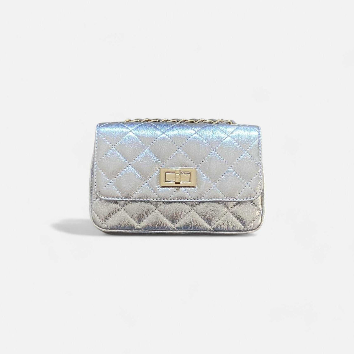 Bolso Rocío Plata Acolchado