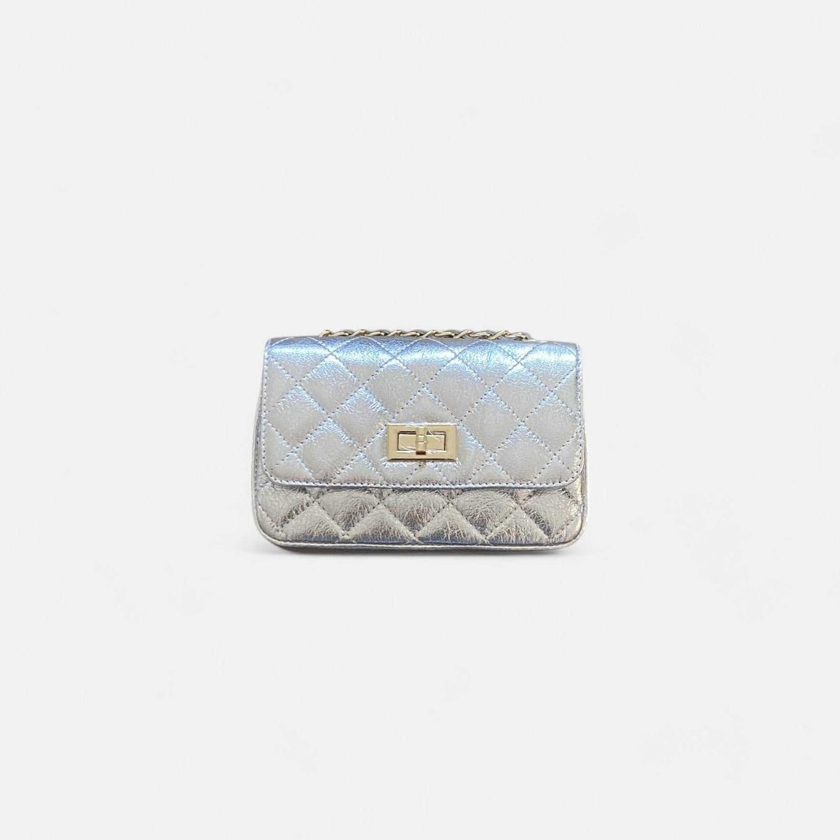 Bolso Rocío Plata Acolchado