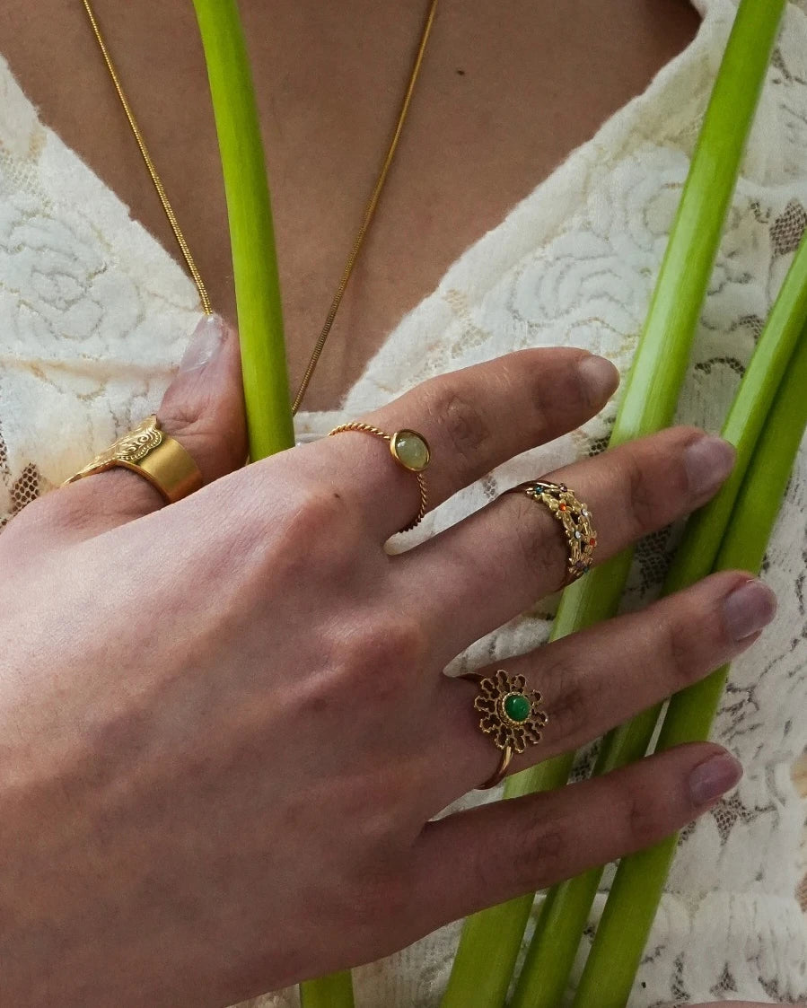 Anillo Arraigo Dorado