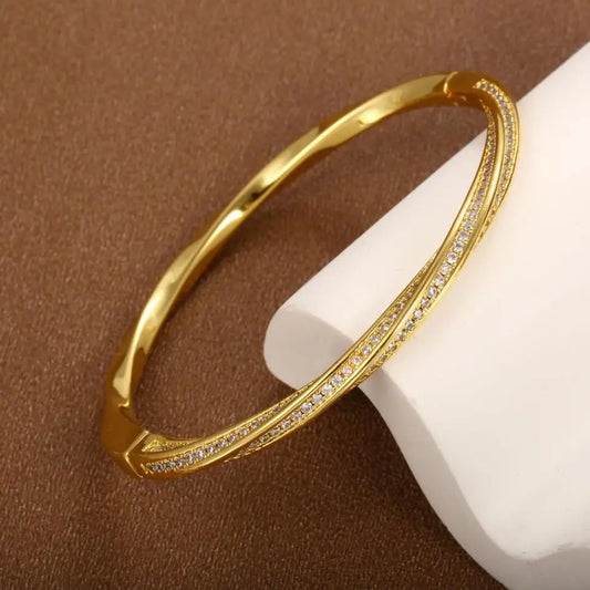 Pulsera Espuma Dorada