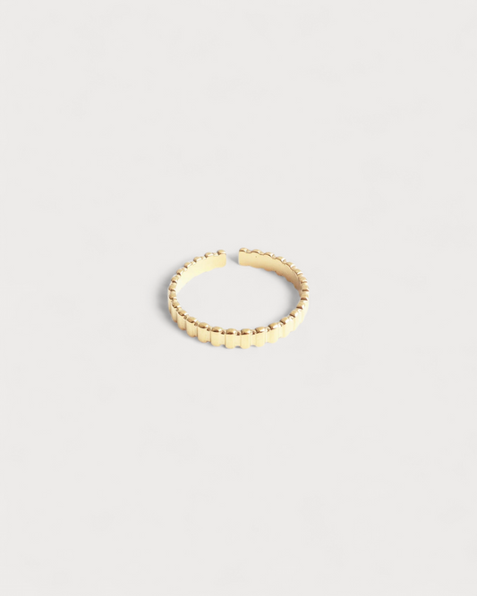 Anillo Espiga Nativa dorado